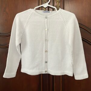 MI LUCERO White Knit Cardigan